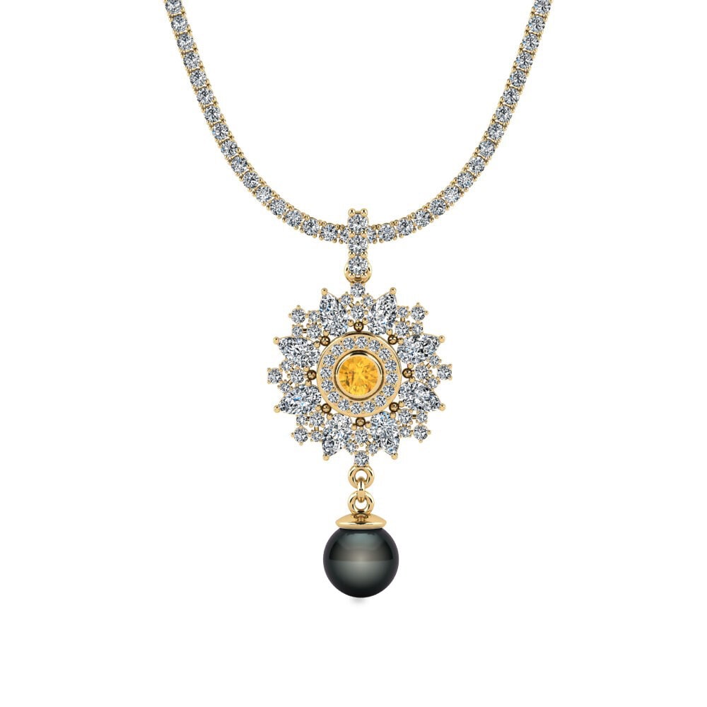 Tennis Citrine Necklaces
