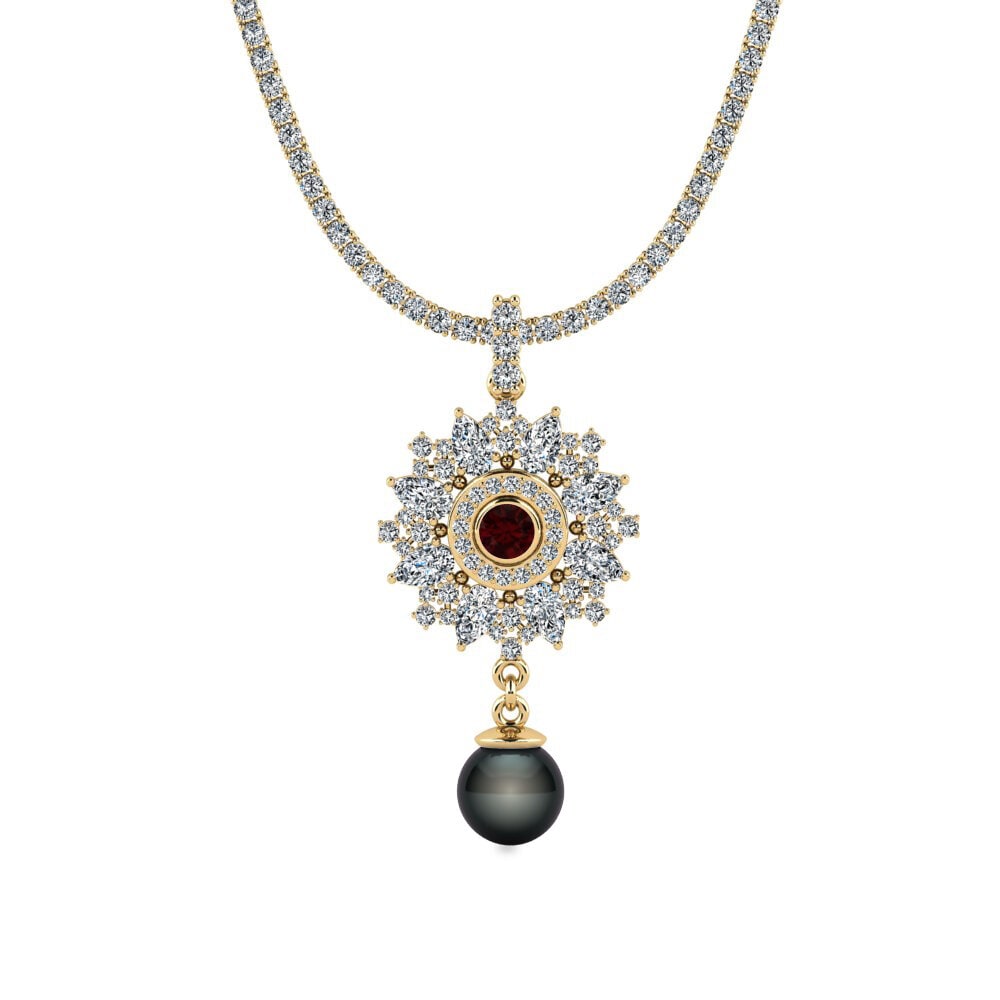 Tennis Garnet Necklaces