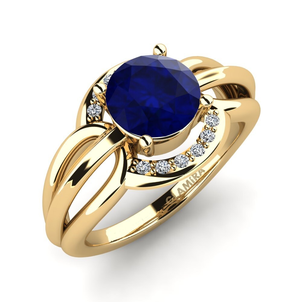 Saphir Damenring Ecgemd