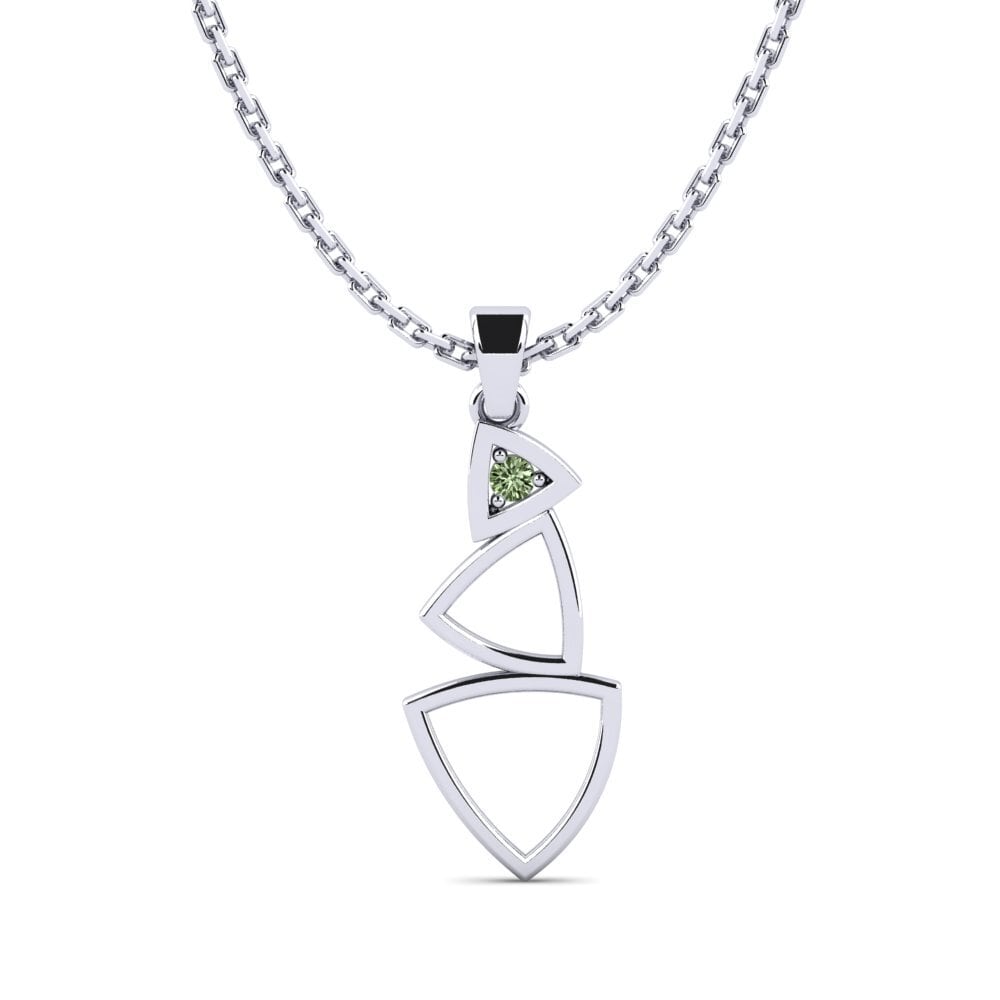 Diamante Verde Colgante de Mujer Echoic
