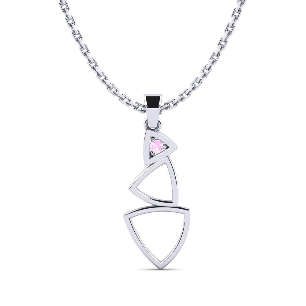 Zafiro Rosado Colgante de Mujer Echoic