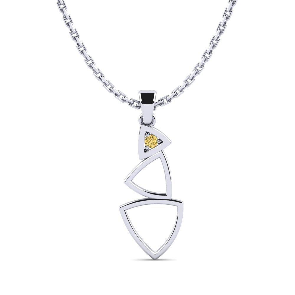 Diamante Amarillo Colgante de Mujer Echoic