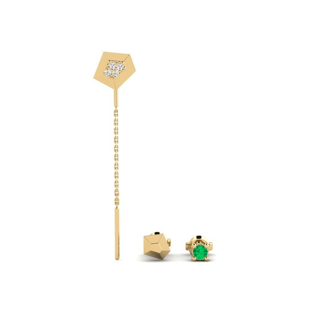 Emerald Women's Earring Ecliptic - SET