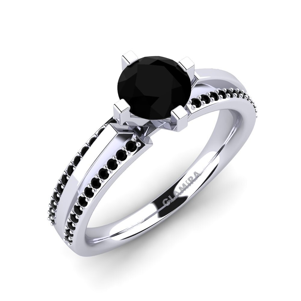 Black Diamond Engagement Ring Eddy