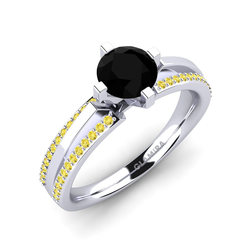 Black Diamond Engagement Ring Eddy