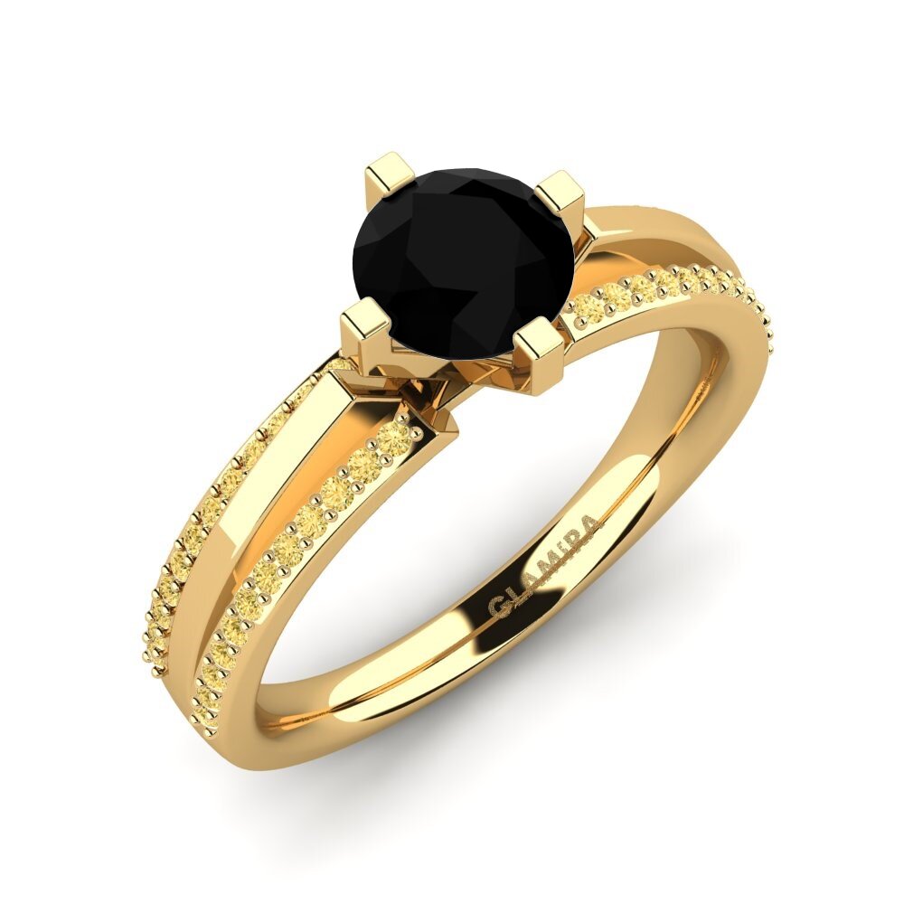 18K Yellow Gold Engagement Ring Eddy