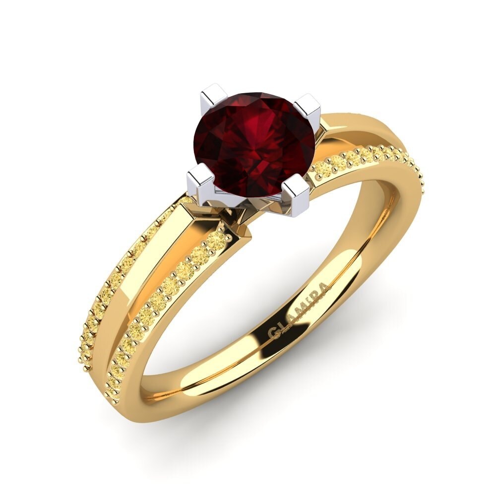 18ct Yellow & White Gold Engagement Ring Eddy