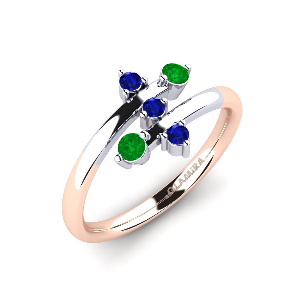 14k Rose & White Gold Ring Edelle