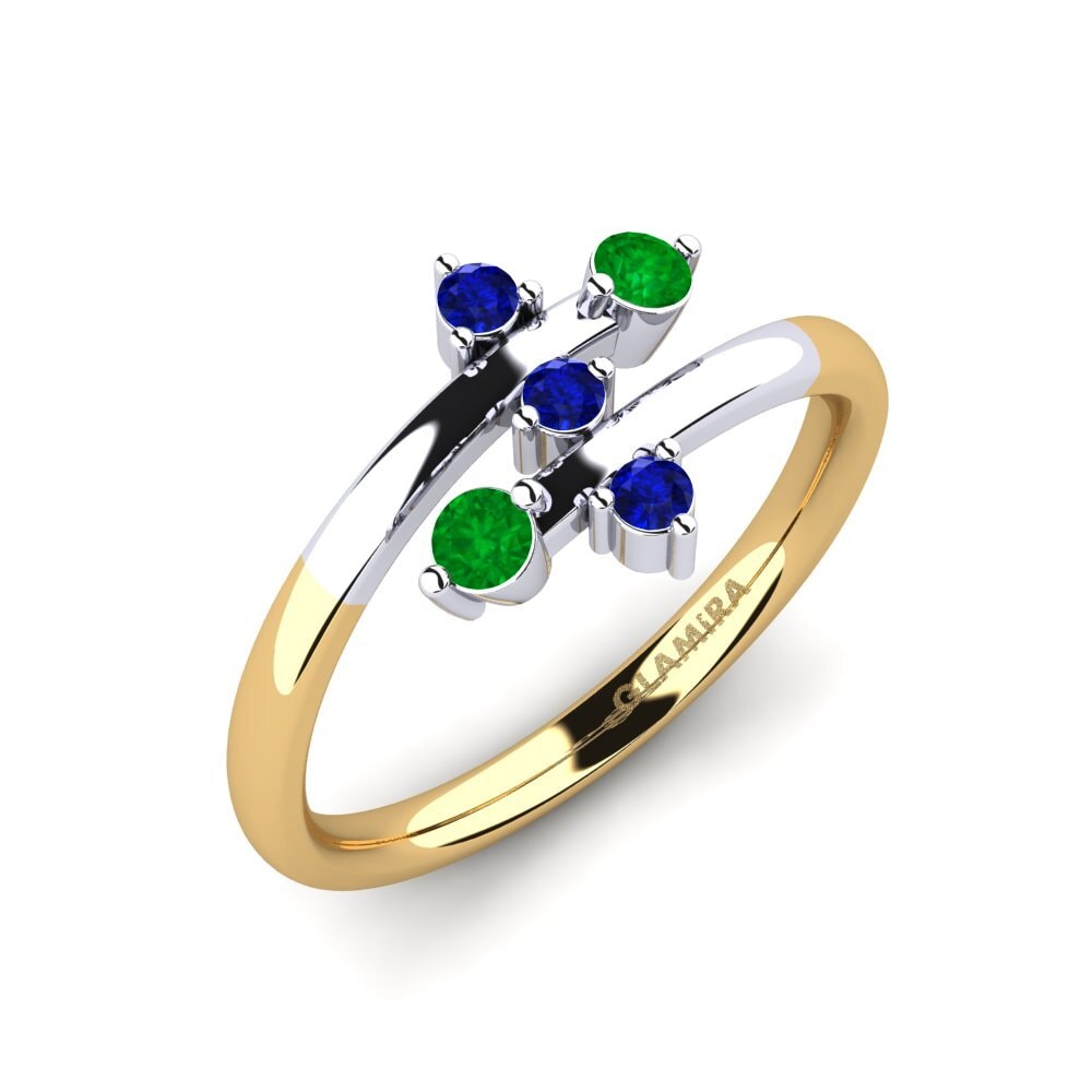 9K Yellow & White Gold Ring Edelle