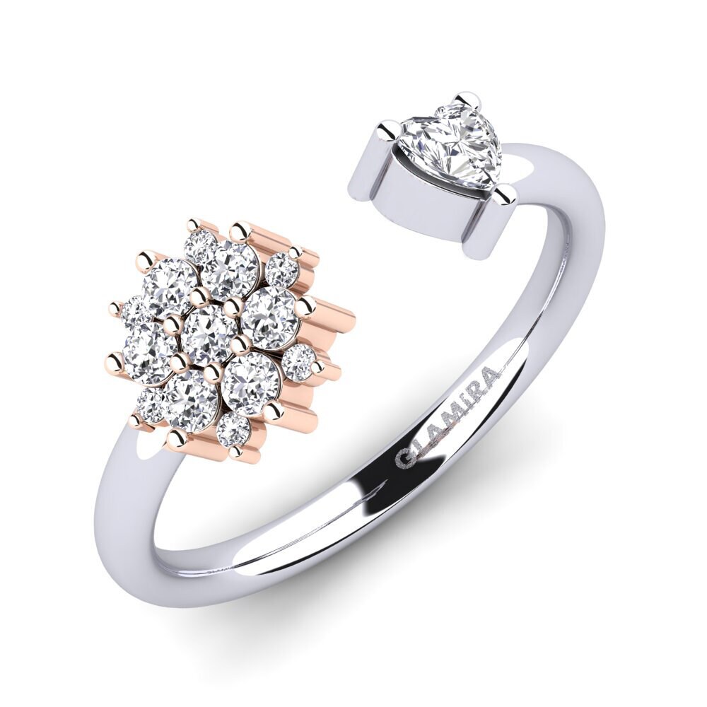 Herz Labor-gezüchteter Diamant Ring Edelynn