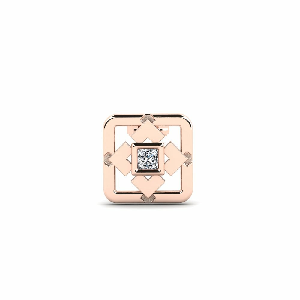 Oro Rosso 750 Orecchino da uomo Edhend