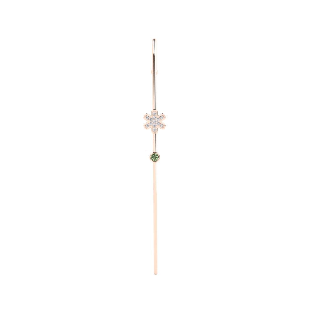 Rotgold 585 Grüner Diamant Ohrpiercings Edieren