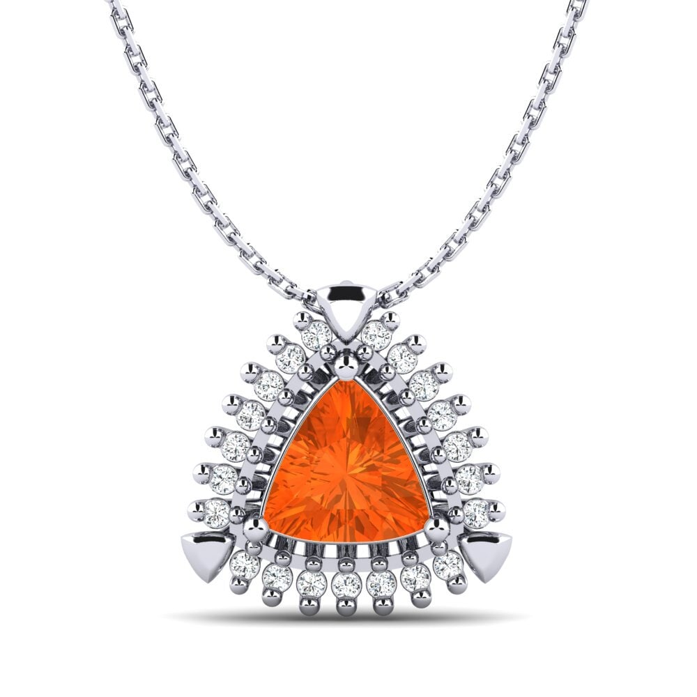 Fire Opal Women's Pendant Ediline