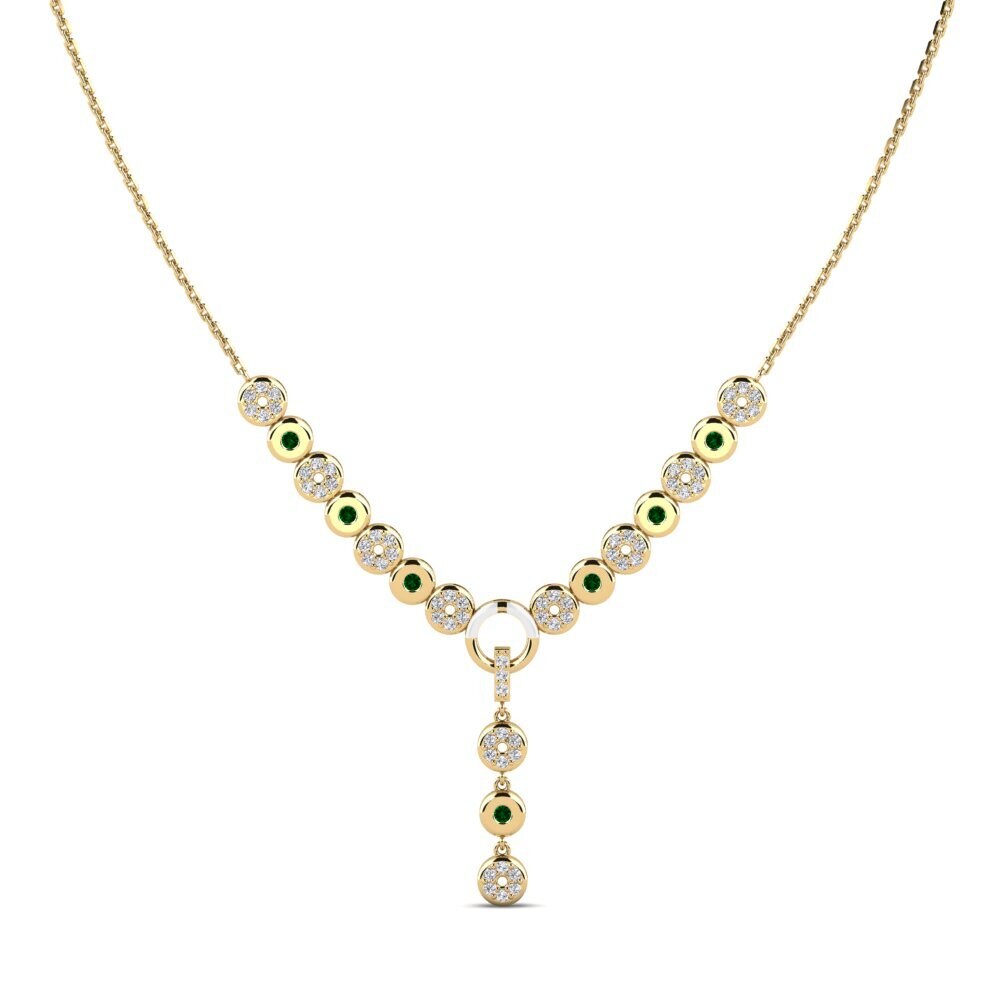 Green Zirconia Women's Necklace Editorship
