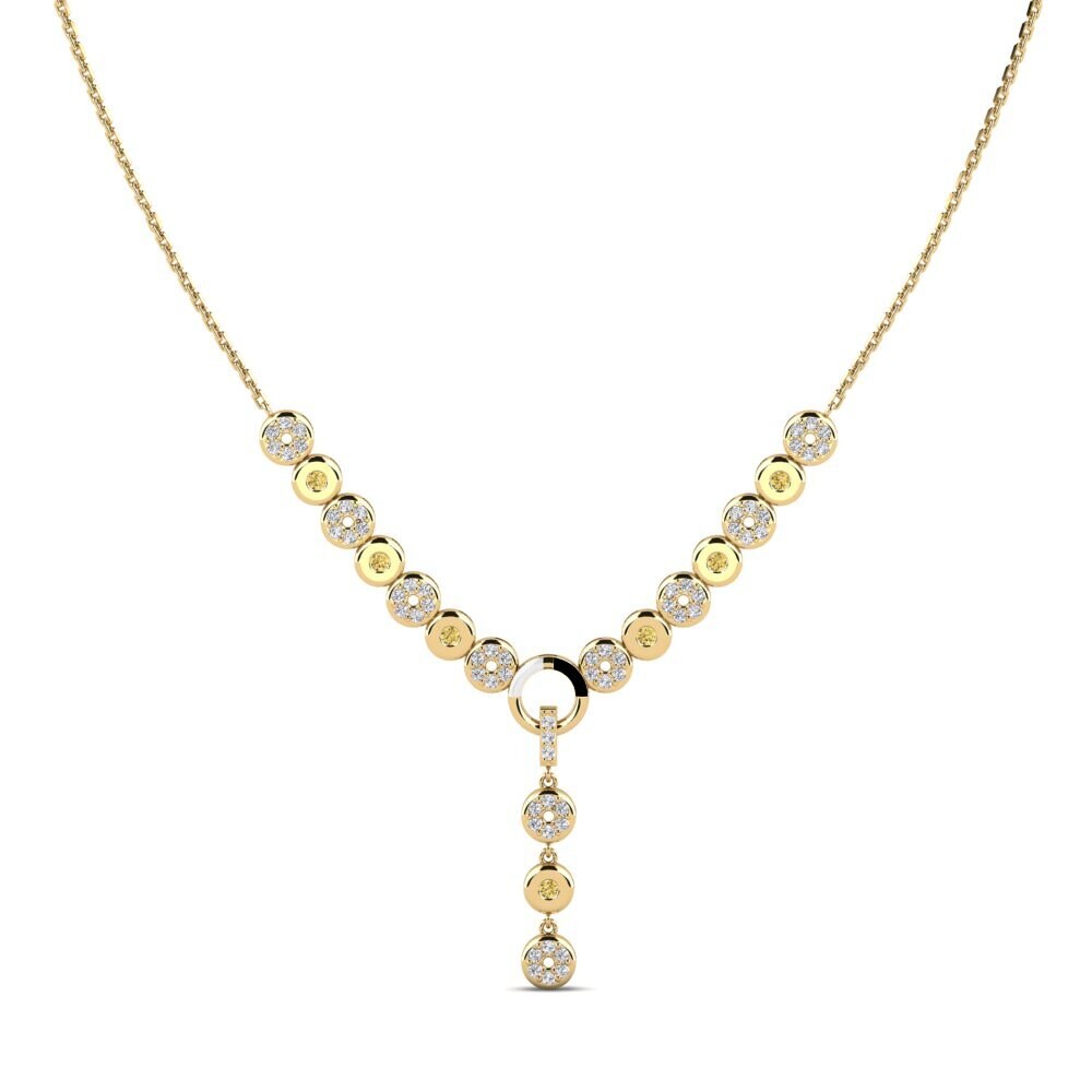 Yellow Diamond Women's Necklace Editorship
