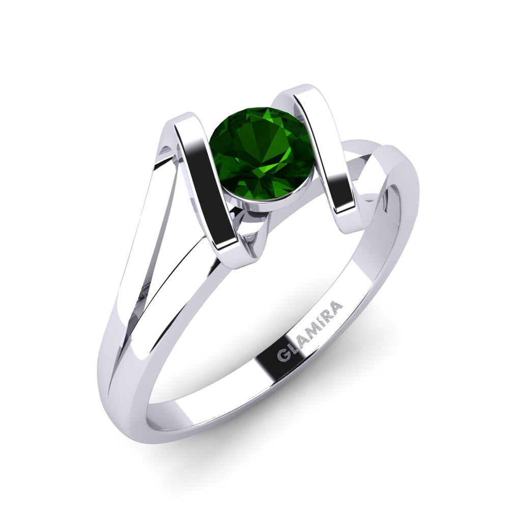 Turmalina verde Anillo de compromiso Editta