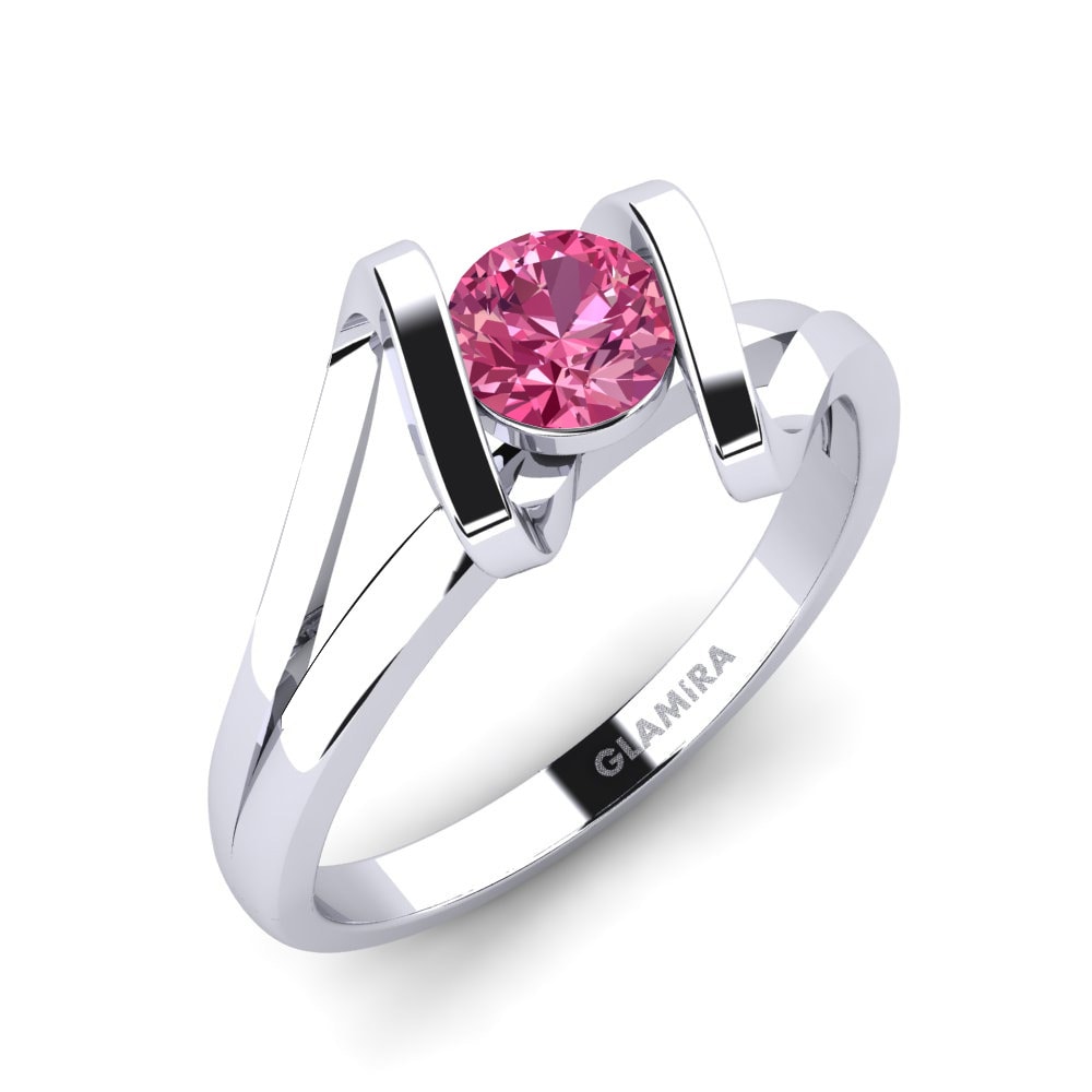 Roze Toermalijn Verlovingsring Editta