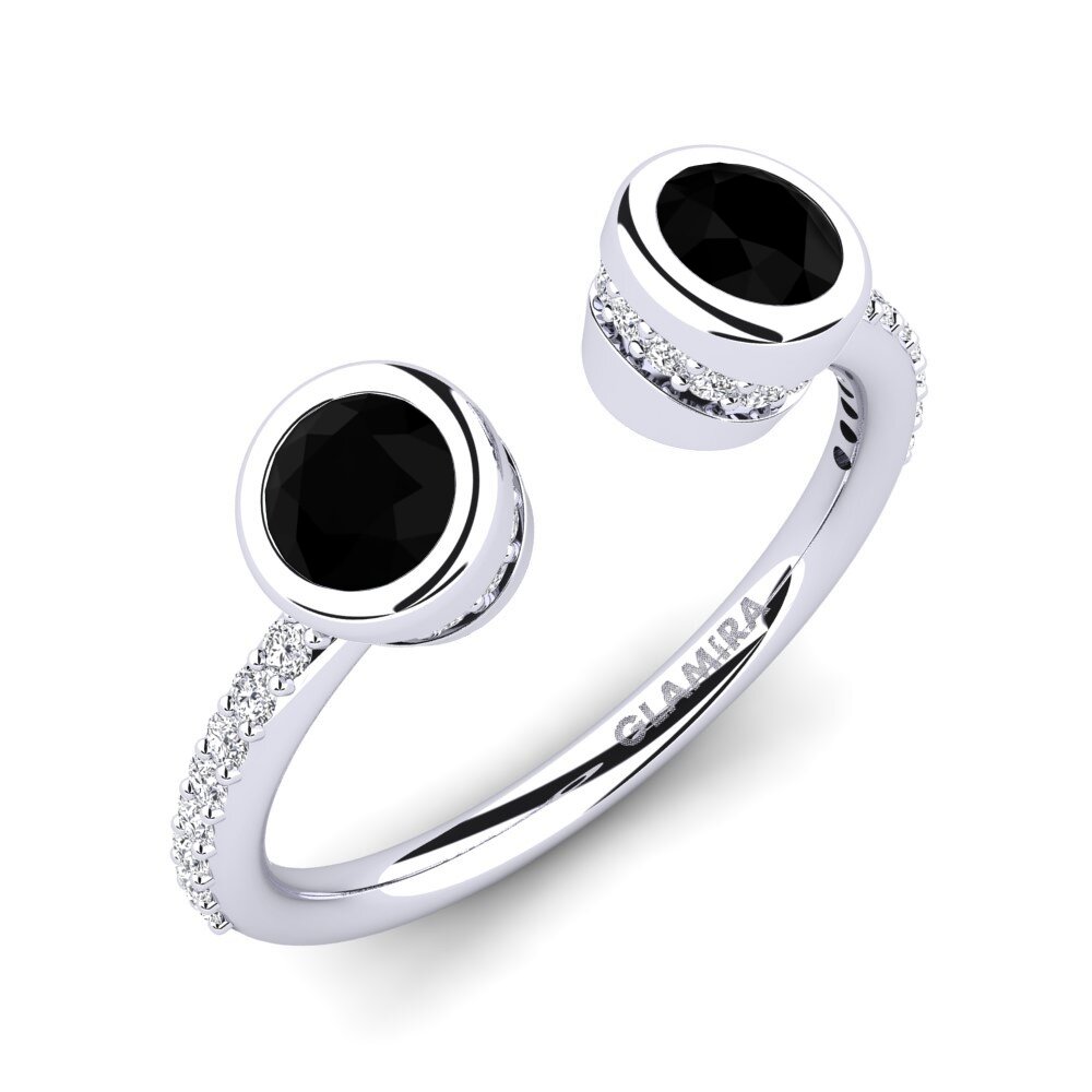Onyx Noir Bague de fiançailles Edlinna
