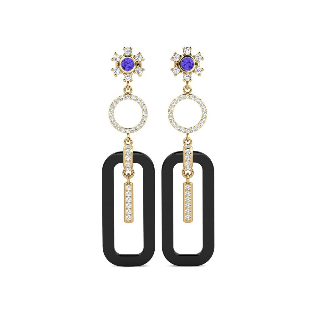 Round Tanzanite Women's Earring Edlira