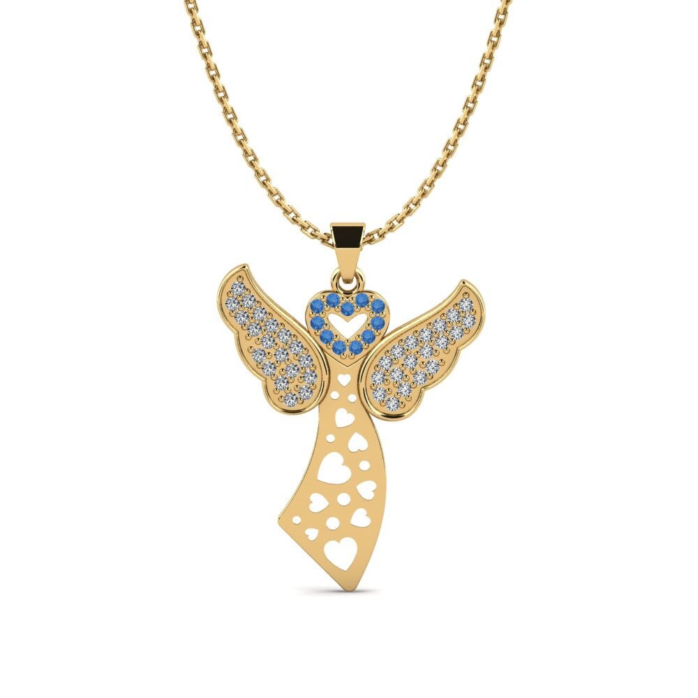 Dark Blue Zirconia Women's Pendant Ednesha