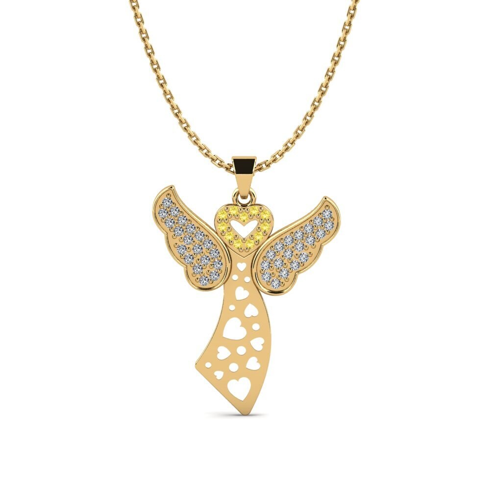 Yellow Sapphire Women's Pendant Ednesha