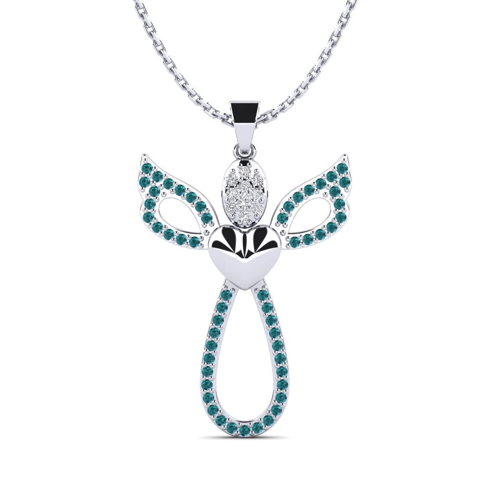 Blue Diamond Women's Pendant Ednila