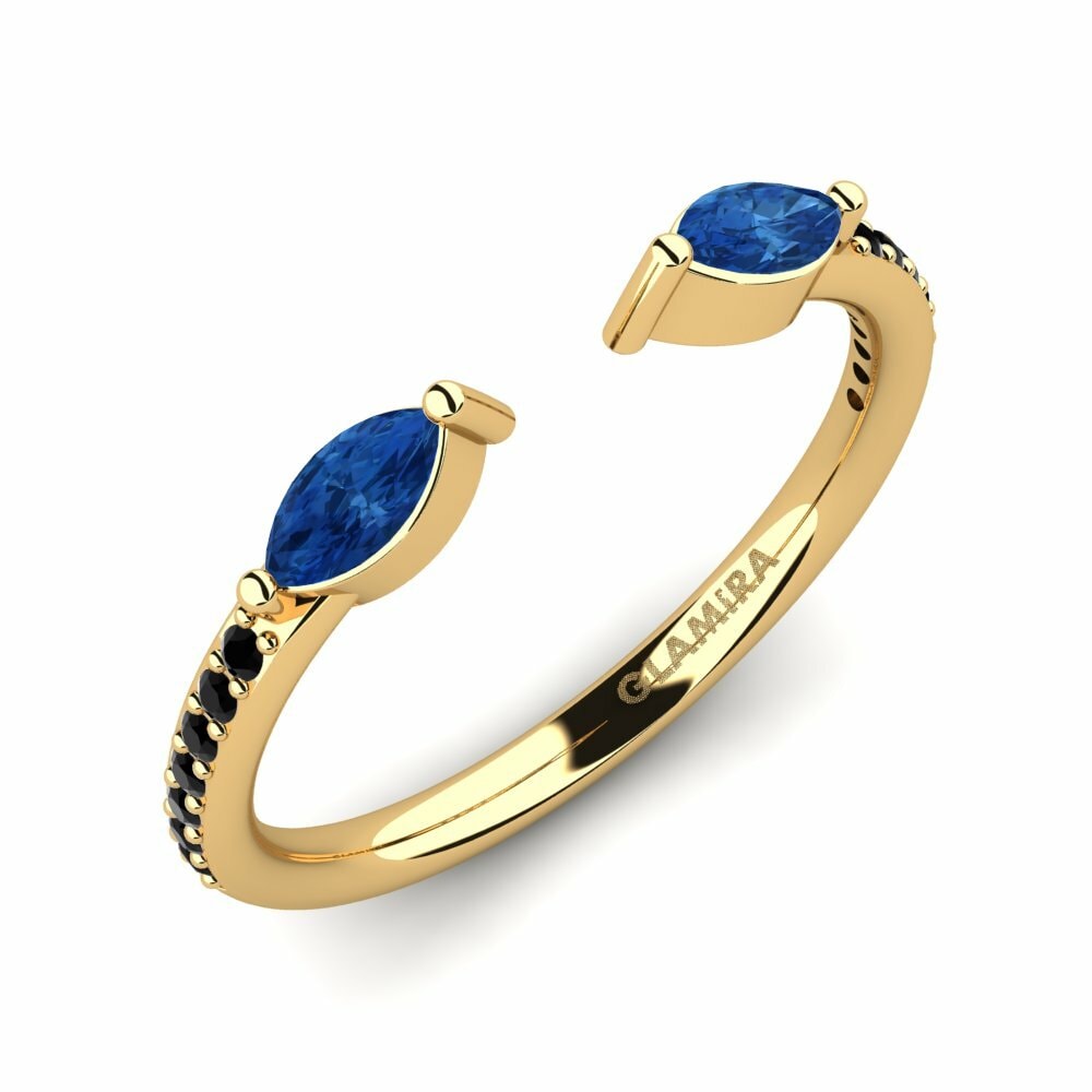 Donker Blauwe Zirkoon Ringen Edyna