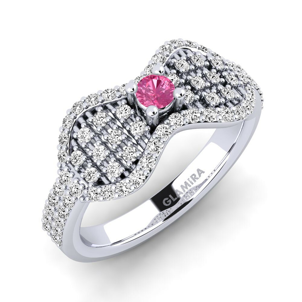 Turmalina rosa Anillo Eeltul