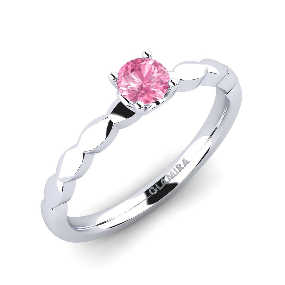 Roze Saffier Verlovingsring Effie