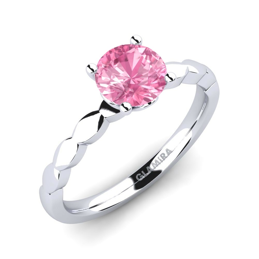 Pembe Safir Nişan Yüzük Effie 0.8 crt