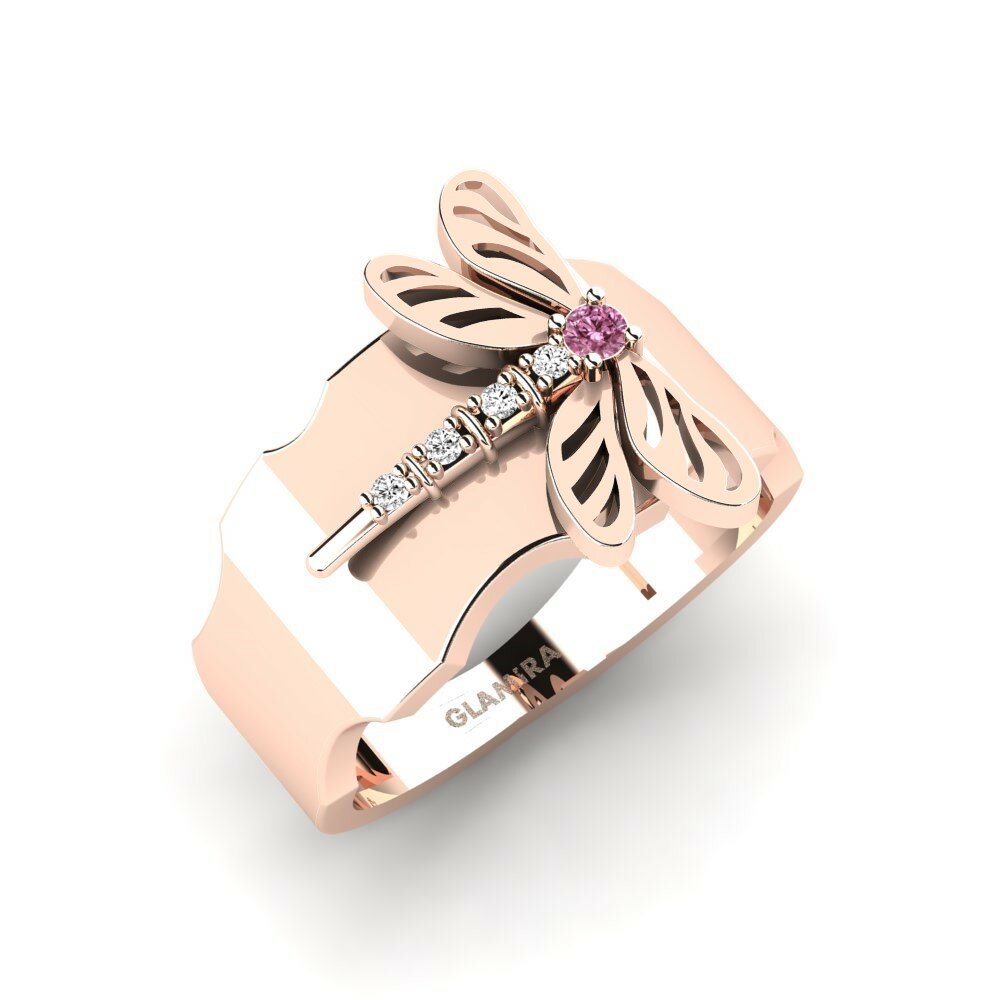 14k Rose Gold Rhodolite Garnet Ring Eggleston