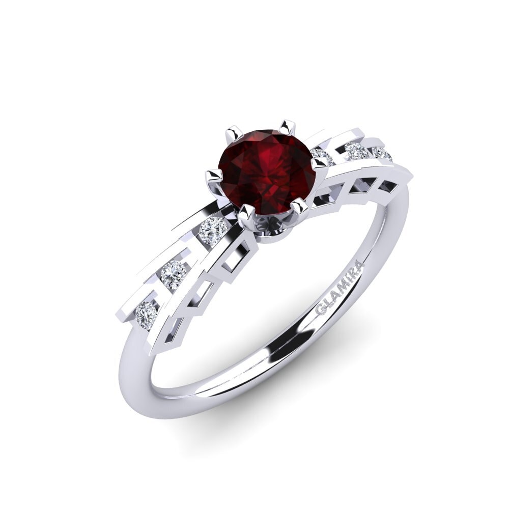 Garnet Engagement Ring Egidiana