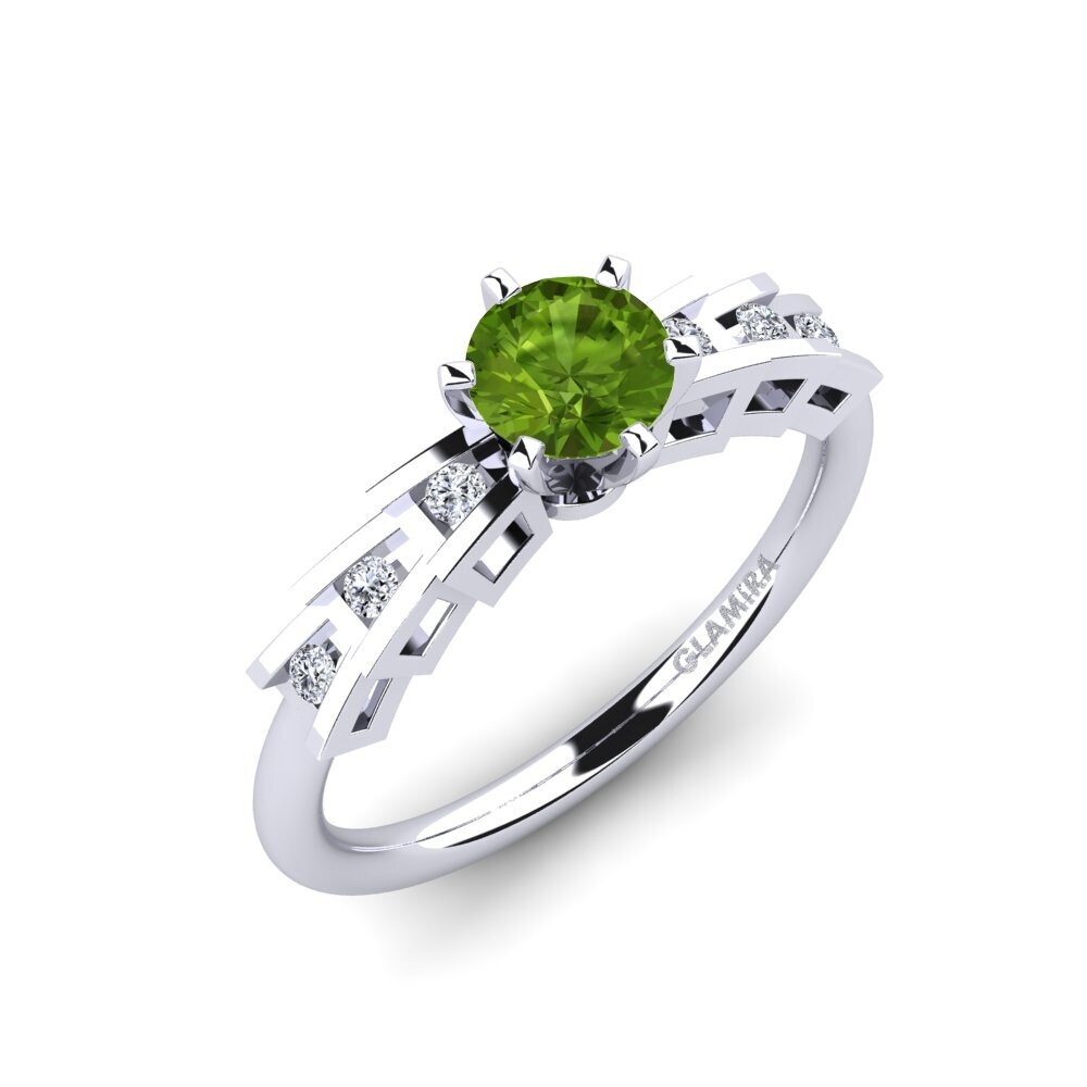 Peridot Engagement Ring Egidiana