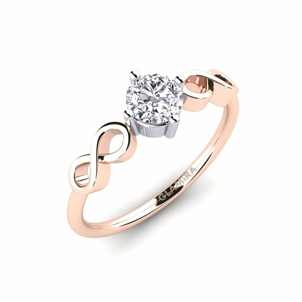 9k Rose & White Gold Engagement Ring Ehtel