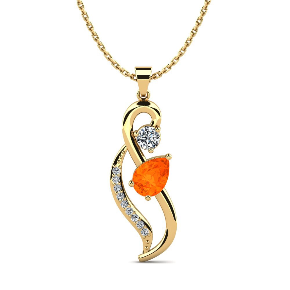 Fire Opal Women's Pendant Eider