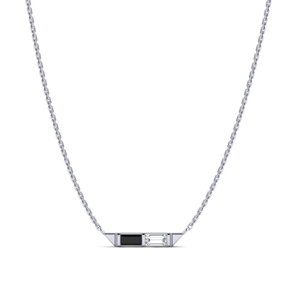 Black Sapphire Women's Necklace Eikonikos