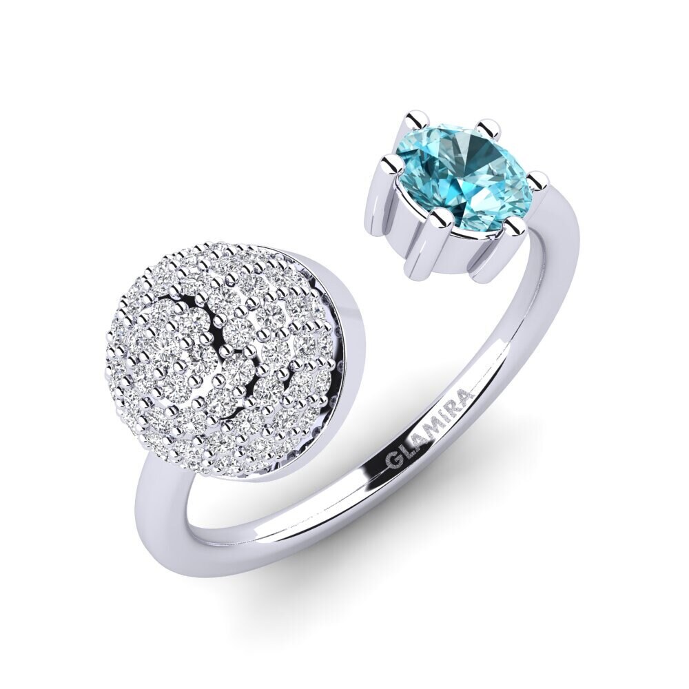 Blue Zircon Ring Eilona