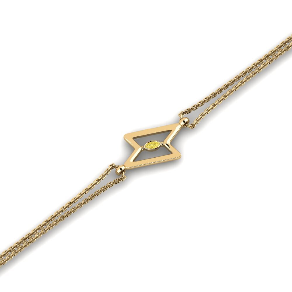 Marquise Yellow Sapphire Women's Bracelet Eimlathpon