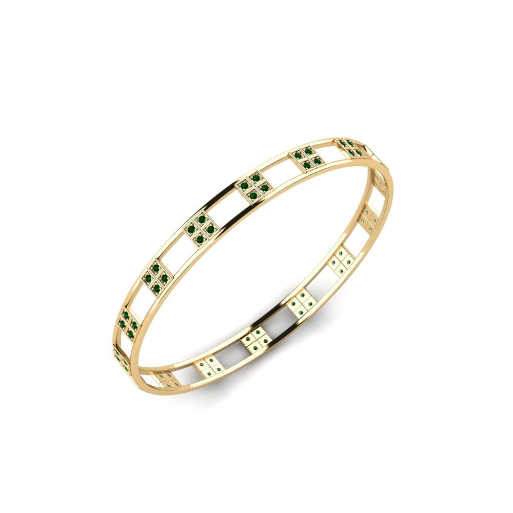 Green Zirconia Women's Bangle Einaph