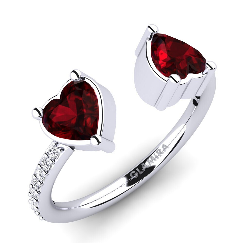 Grenat Bague de fiançailles Eionia