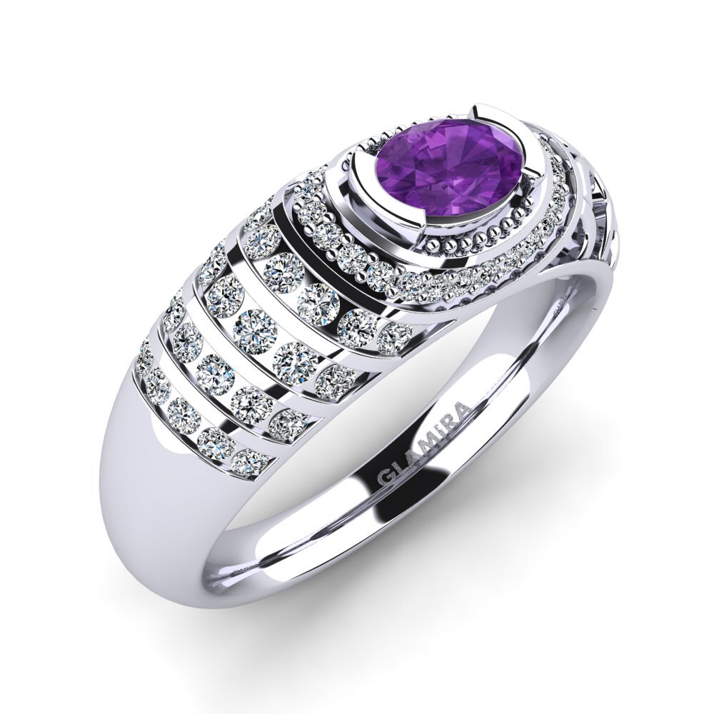Amethyst Engagement Ring Eirene
