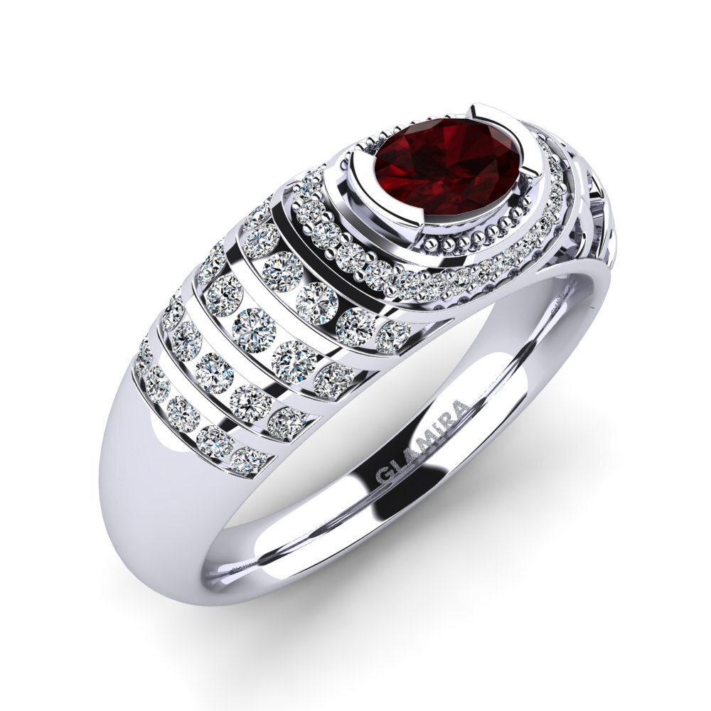 Garnet Engagement Ring Eirene