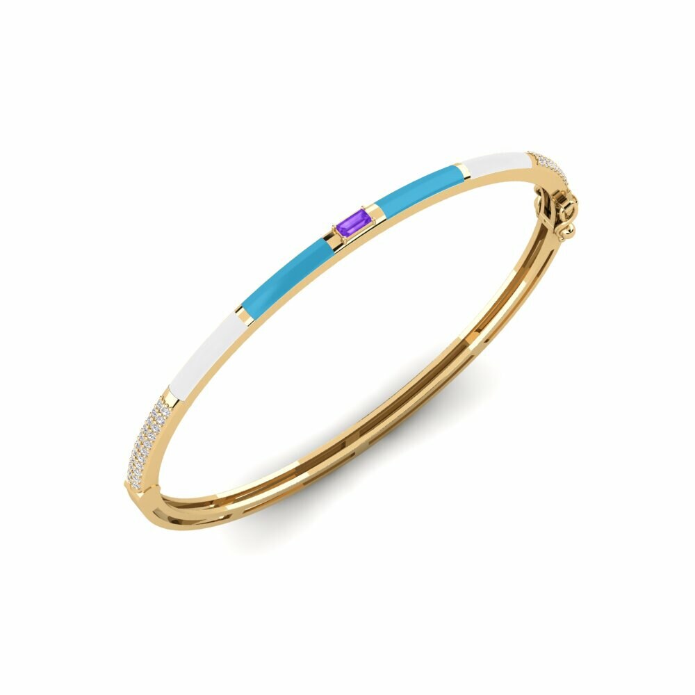 Améthyste Bracelet jonc femme Eirini