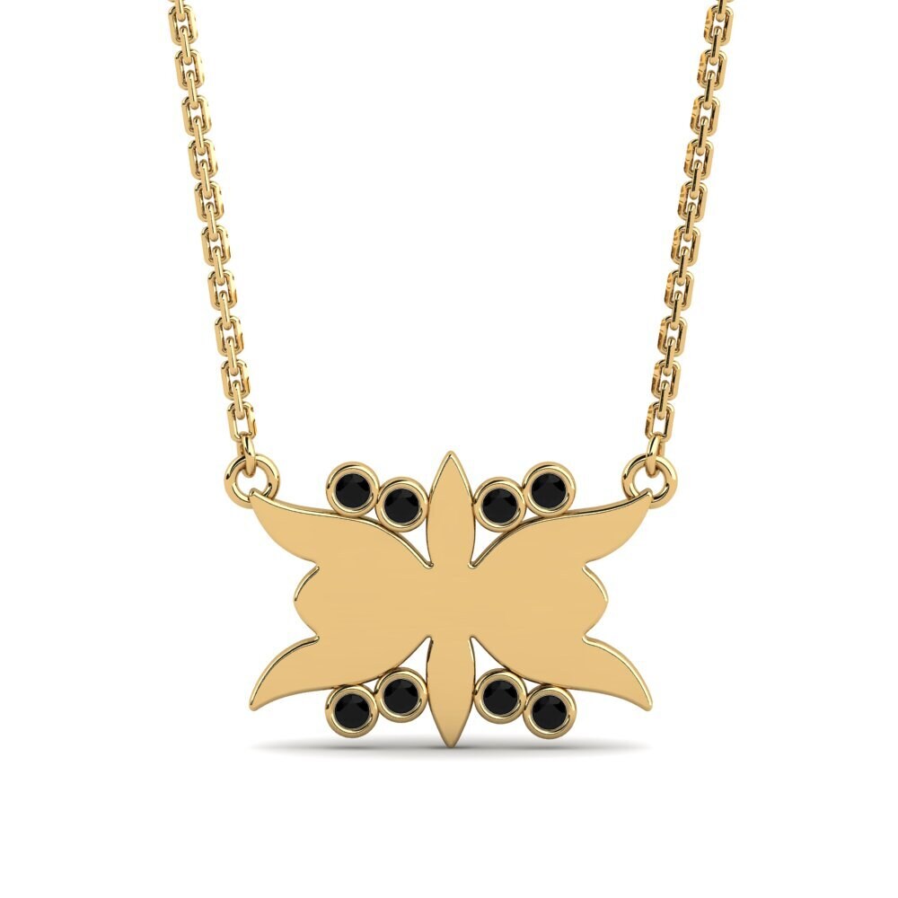 Black Diamond Women's Necklace Ekisha