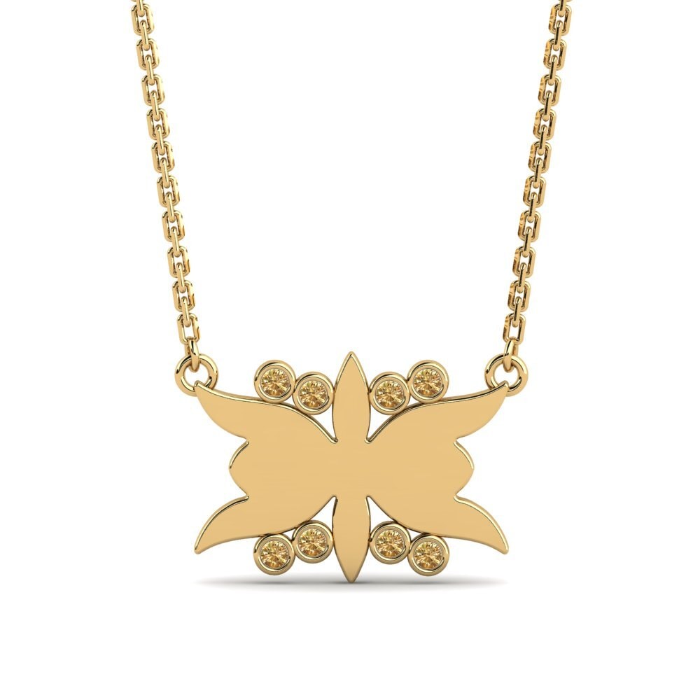 Brown Diamond Women's Necklace Ekisha