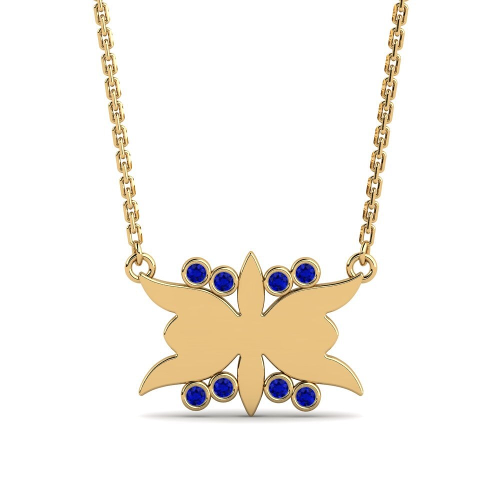 Sapphire Women's Necklace Ekisha