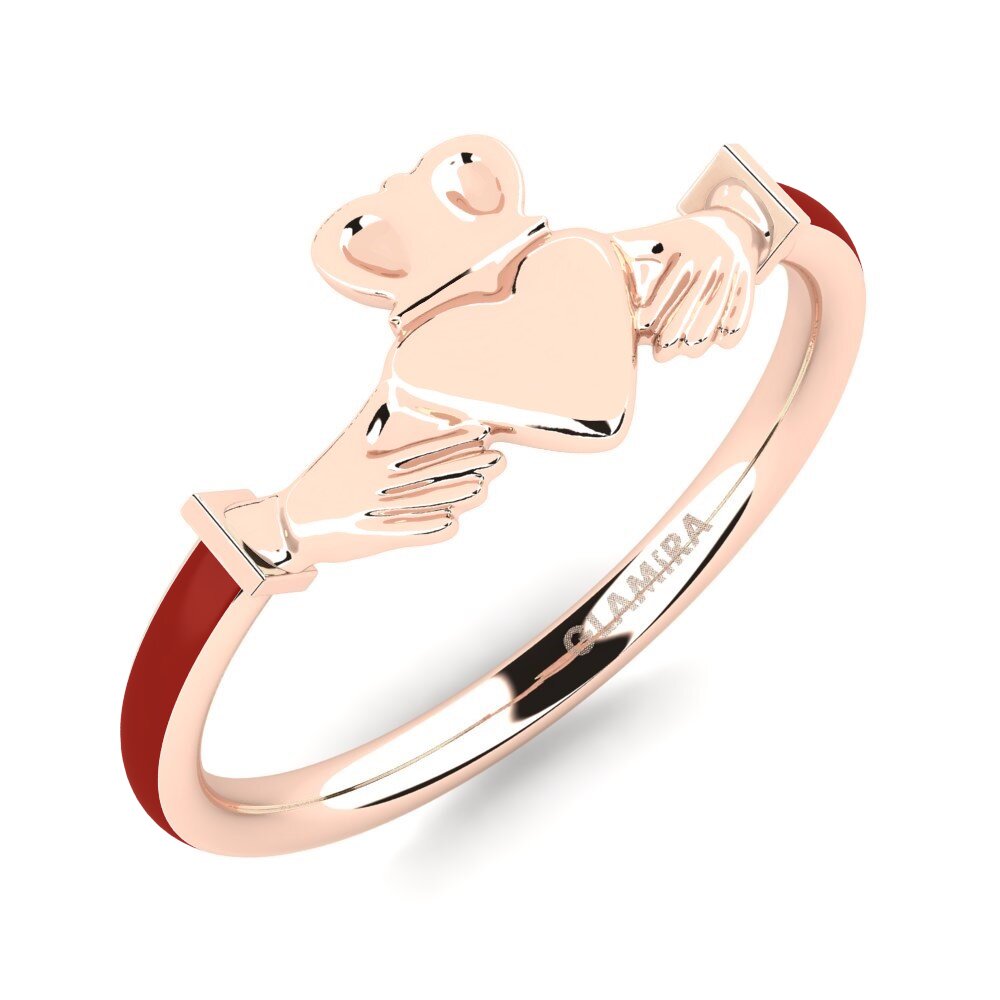 9k Oro Rosa Anillo Eklers