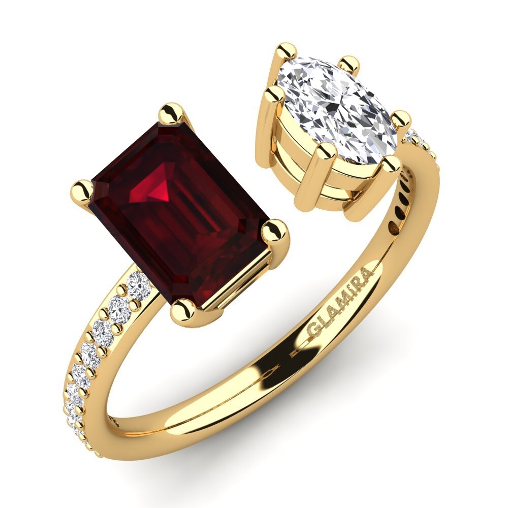 Grenat Bague de fiançailles Ekua