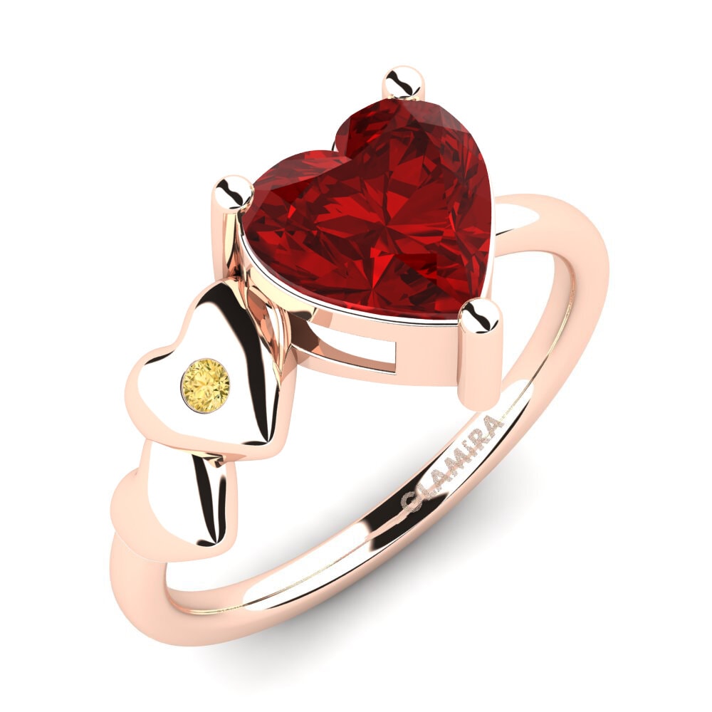 14ct Rose Gold Ring Elauna