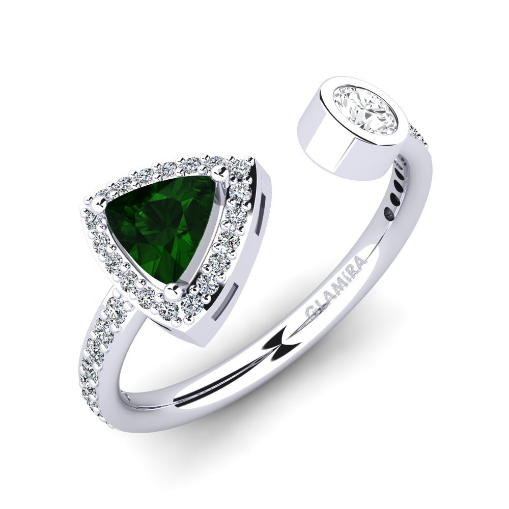 Green Tourmaline Engagement Ring Elberga